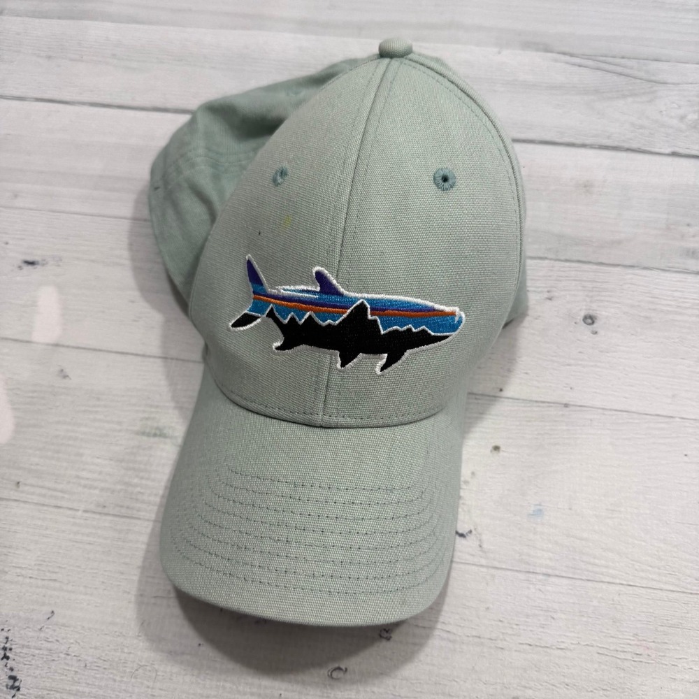 Patagonia Fitz Roy Tarpon LoPro Hat light aqua blue unisex
